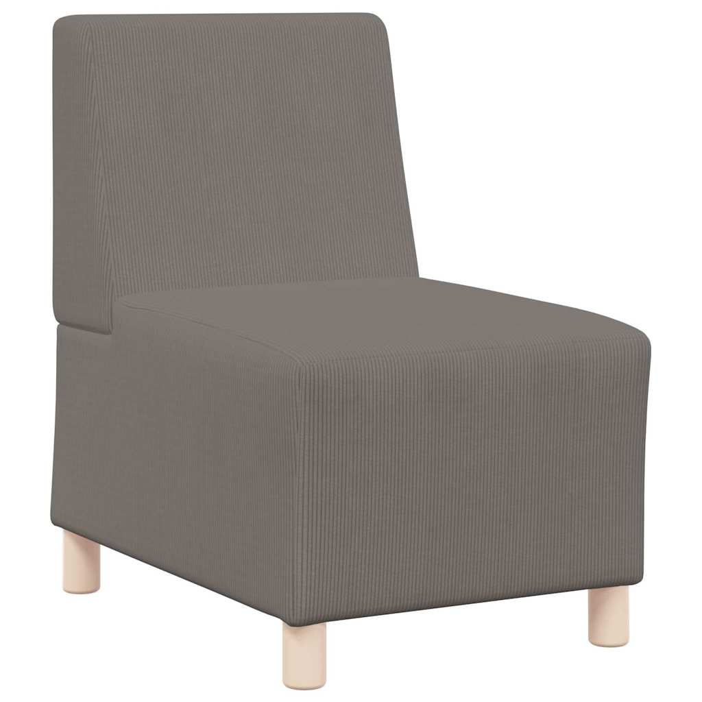 Unité de Sofa Modulaire Sans Accoudoirs Gris clair - XIOS