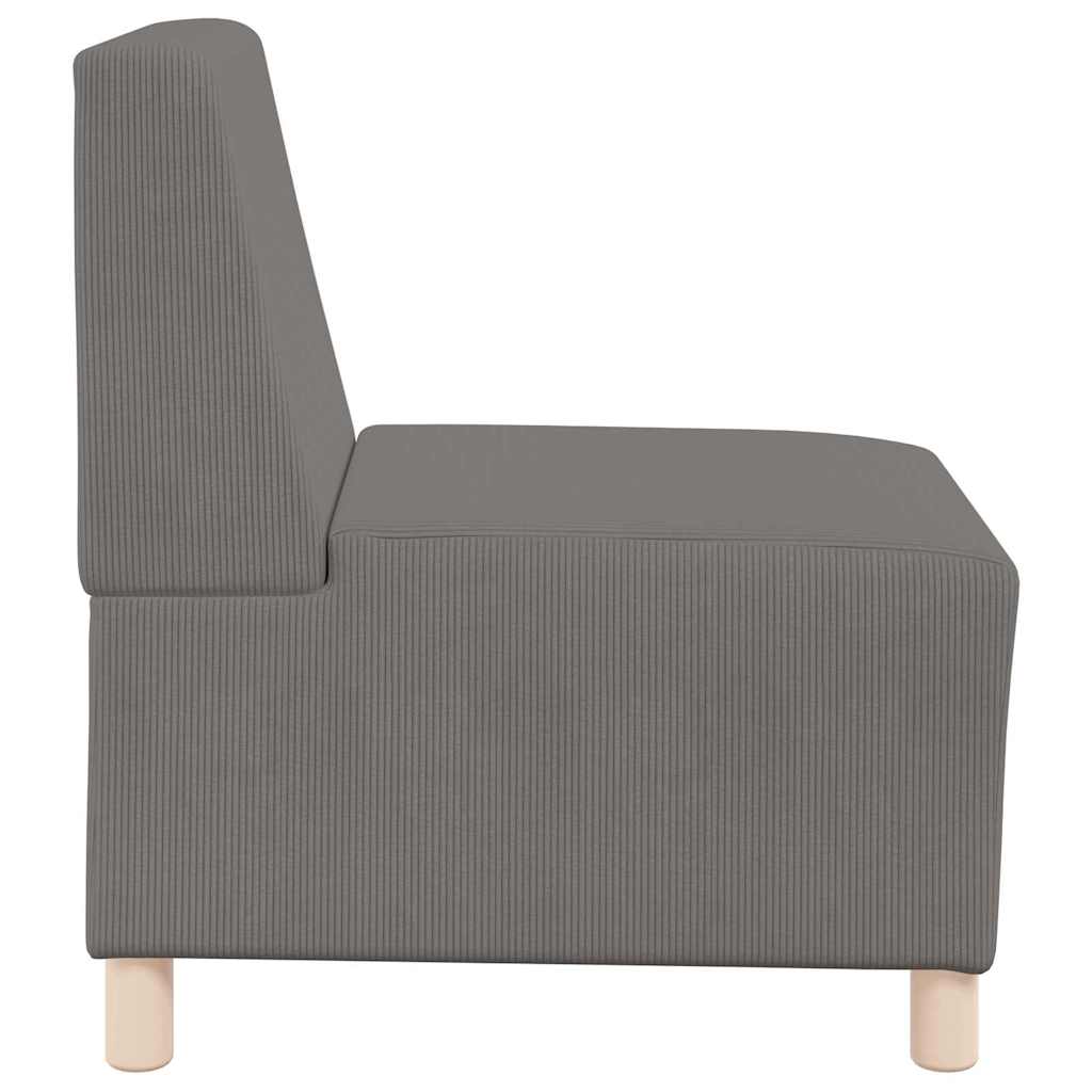 Unité de Sofa Modulaire Sans Accoudoirs Gris clair - XIOS