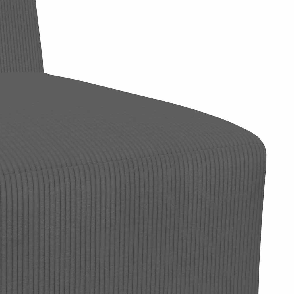 Unité de Sofa Modulaire Sans Accoudoirs Gris foncé - XIOS