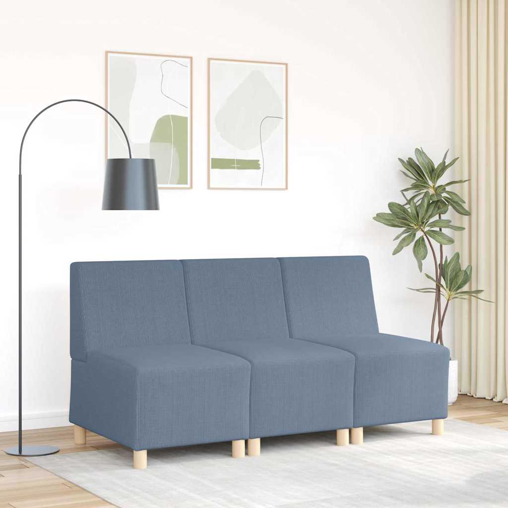 Unité de Sofa Modulaire Sans Accoudoirs Bleu 55 x 74 x 82 cm - XIOS