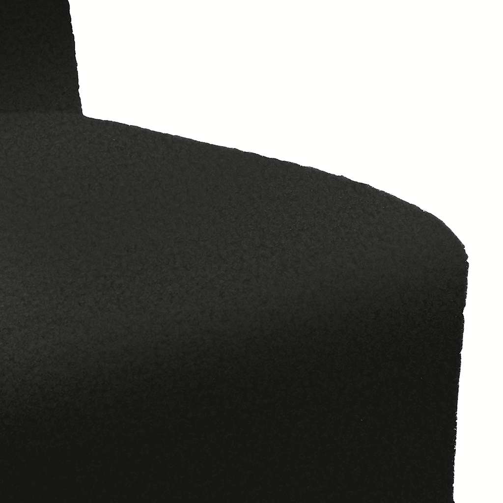 Canapé modulaire sans accoudoirs Noir 55 cm Tissu bouclé aspect laine - XIOS