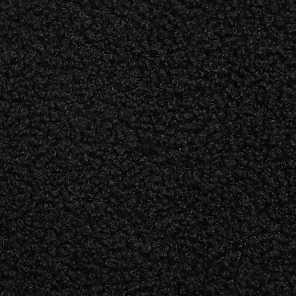 Canapé modulaire sans accoudoirs Noir 55 cm Tissu bouclé aspect laine - XIOS