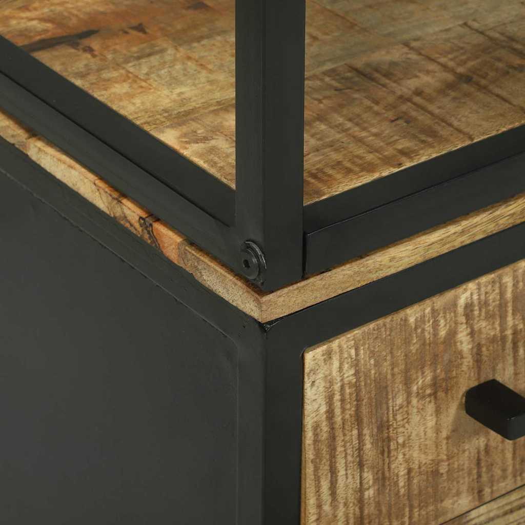 Haut Armoire Marron 70 x 35 x 180 cm Bois de manguier massif - XIOS