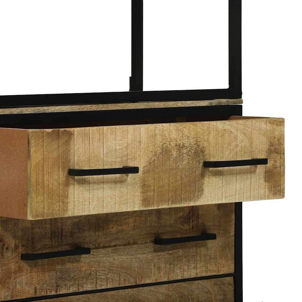 Haut Armoire Marron 70 x 35 x 180 cm Bois de manguier massif - XIOS