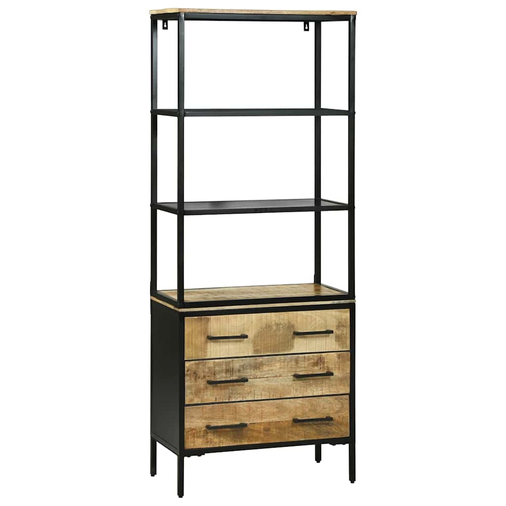 Haut Armoire Marron 70 x 35 x 180 cm Bois de manguier massif - XIOS