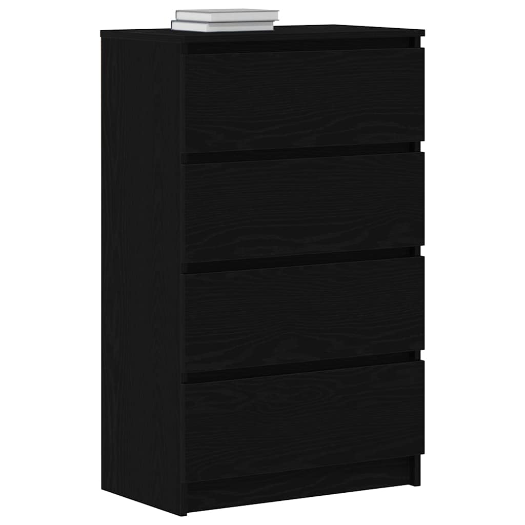 Buffet chêne noir 60x35x98,5 cm bois d'ingénierie - XIOS