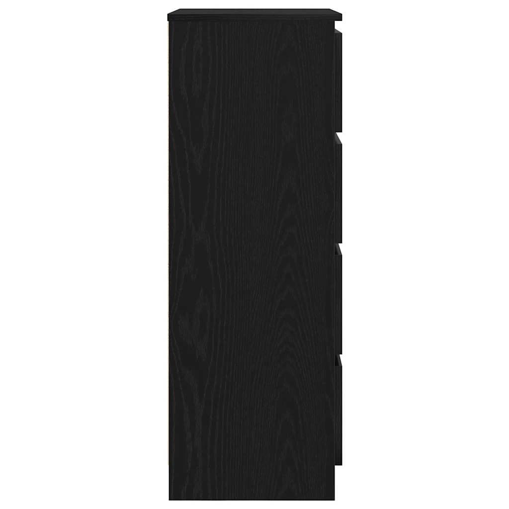 Buffet chêne noir 60x35x98,5 cm bois d'ingénierie - XIOS