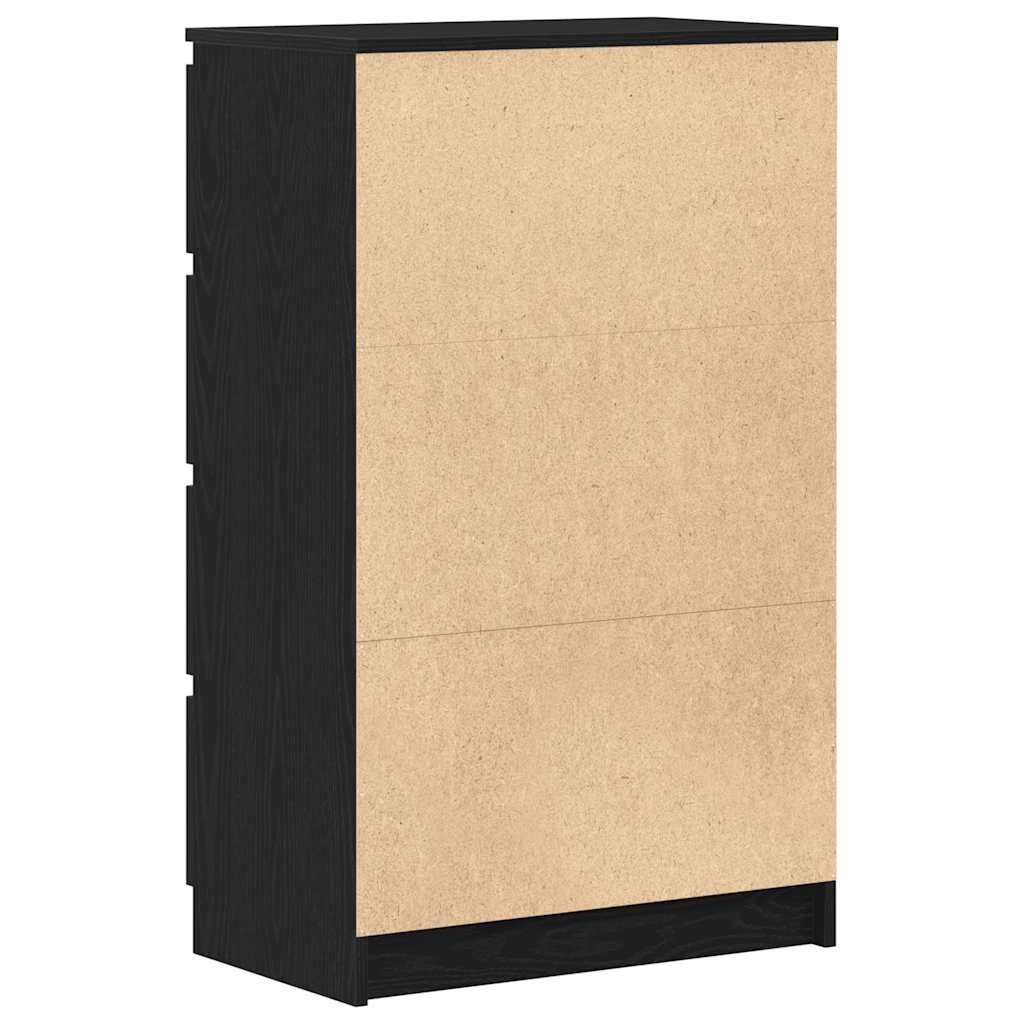 Buffet chêne noir 60x35x98,5 cm bois d'ingénierie - XIOS
