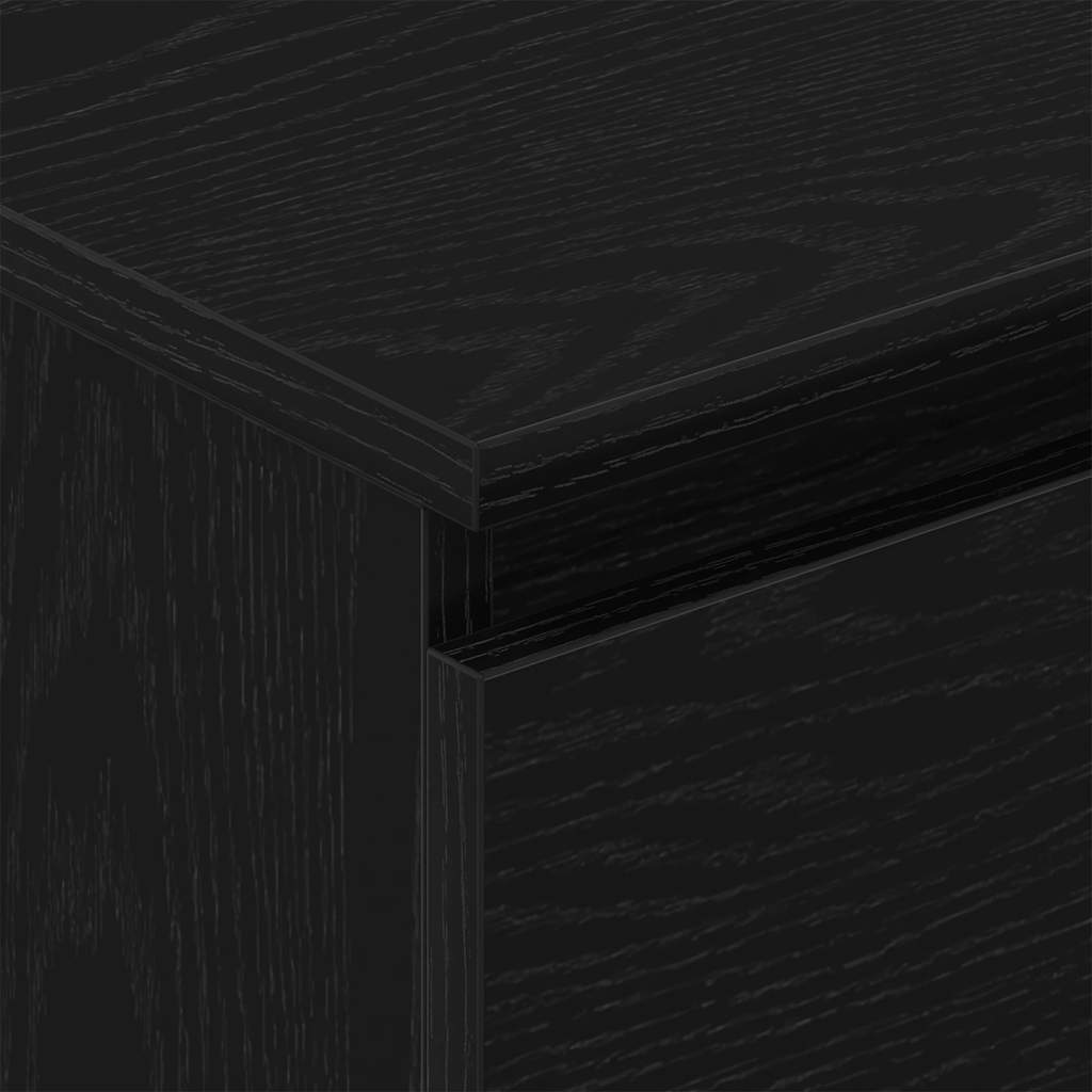 Buffet chêne noir 60x35x98,5 cm bois d'ingénierie - XIOS