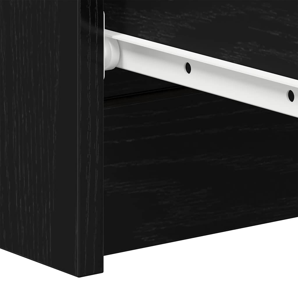 Buffet chêne noir 60x35x98,5 cm bois d'ingénierie - XIOS