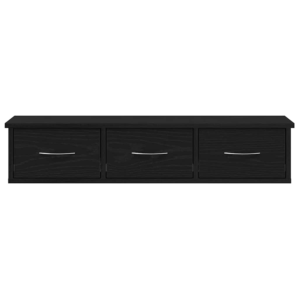 Armoire murale chêne noir 88x26x18,5 cm bois d'ingénierie - XIOS