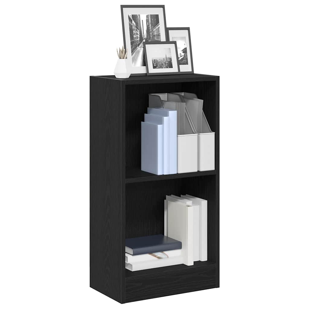 Bibliothèque chêne noir 40x24x76 cm bois d'ingénierie - XIOS