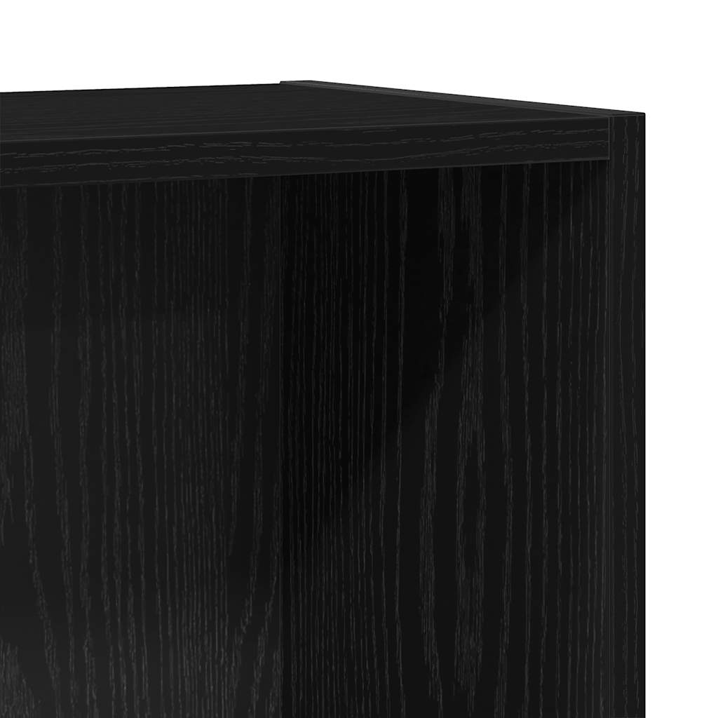 Bibliothèque chêne noir 40x24x76 cm bois d'ingénierie - XIOS