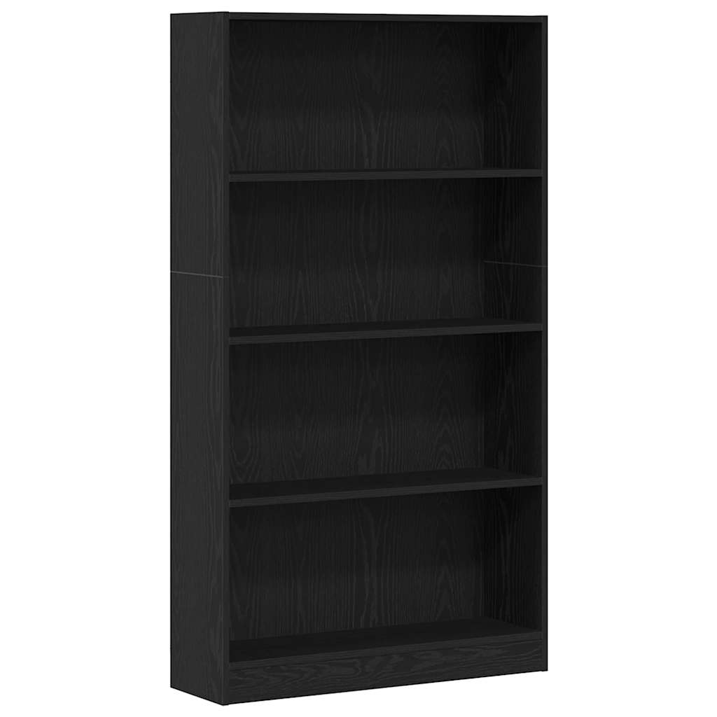 Bibliothèque à 4 niveaux chêne noir 80x24x143 cm - XIOS