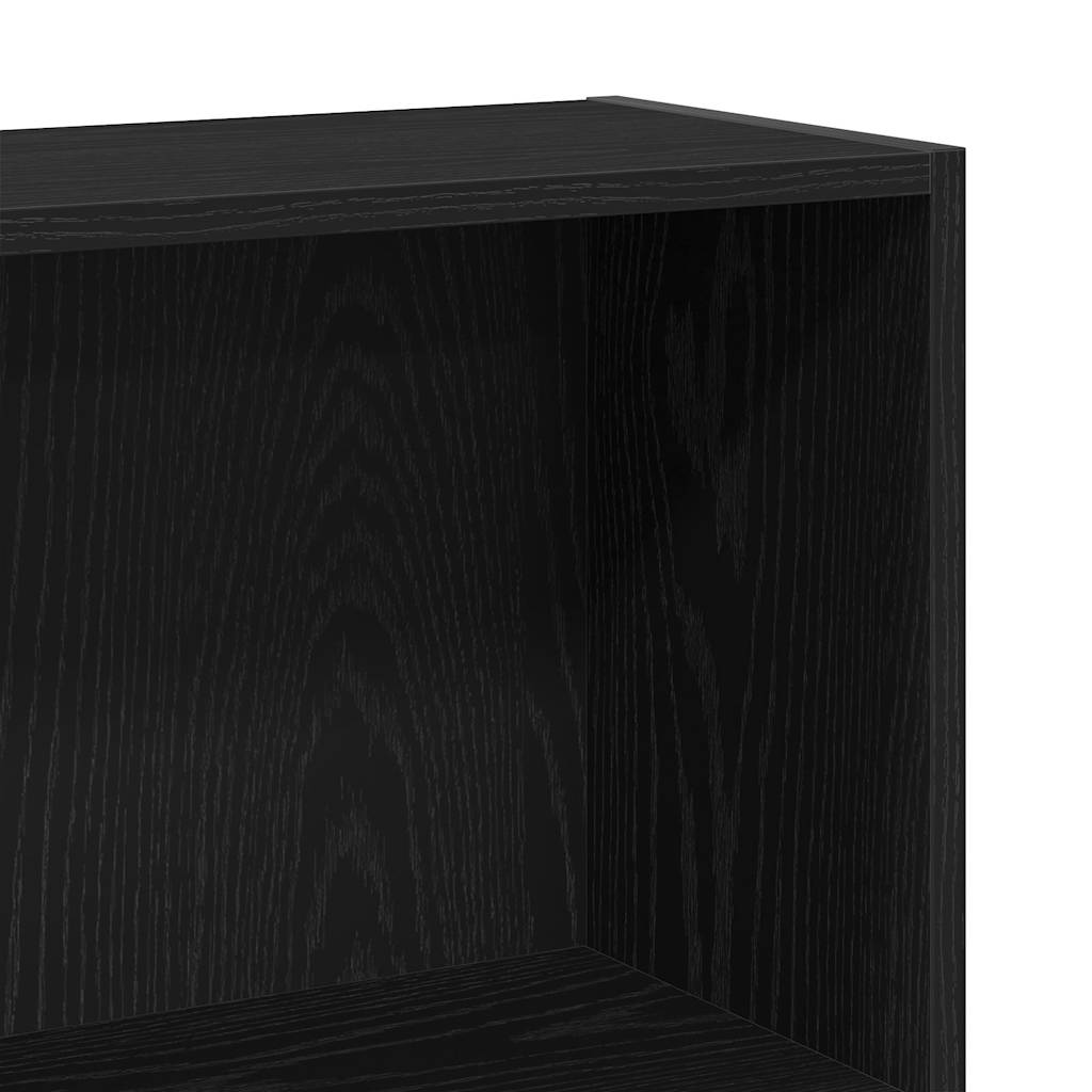 Bibliothèque à 4 niveaux chêne noir 80x24x143 cm - XIOS