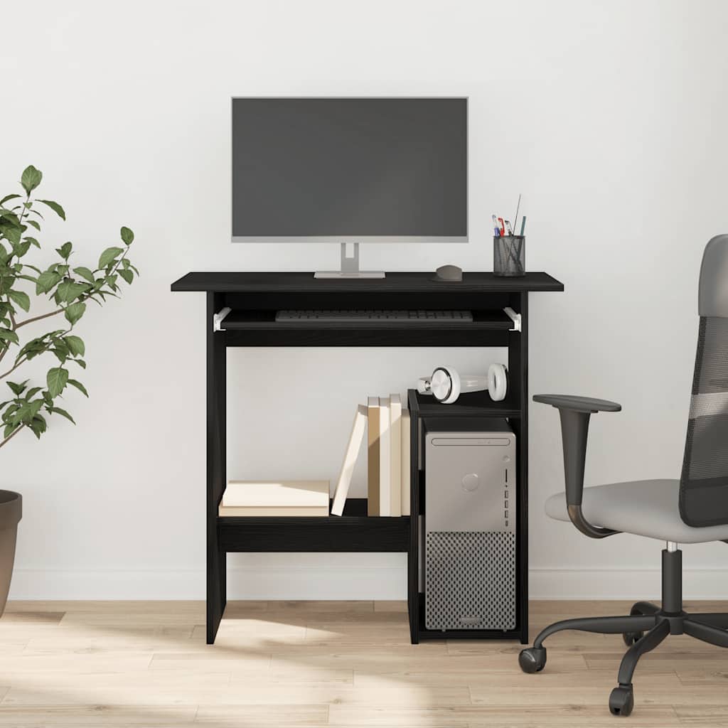 Bureau chêne noir 80x45x74 cm bois d'ingénierie Bureaux vidaXL