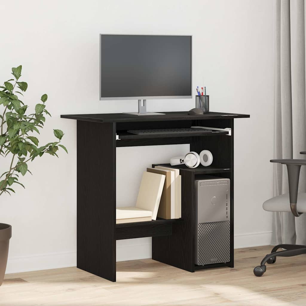 Bureau chêne noir 80x45x74 cm bois d'ingénierie Bureaux vidaXL