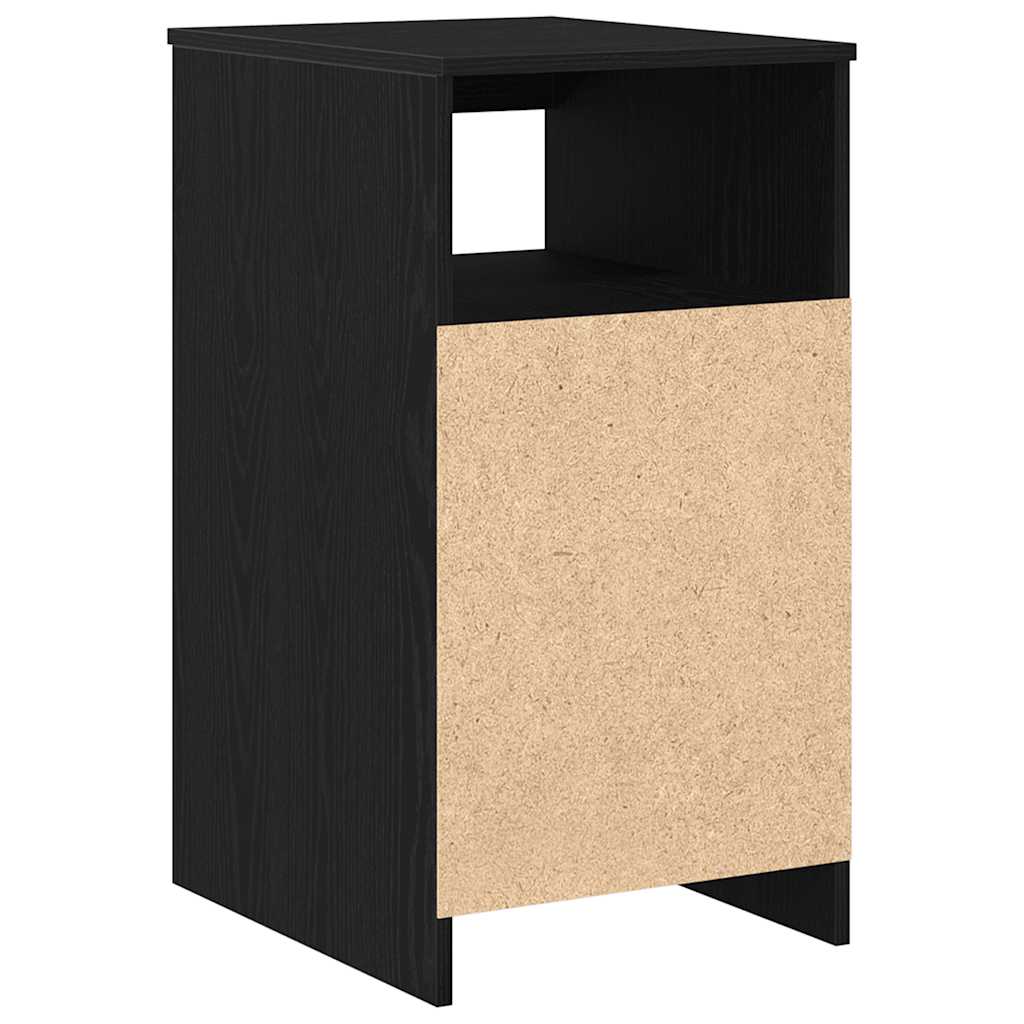 Meuble à tiroirs en chêne noir 40x50x76 cm bois d'ingénierie - XIOS