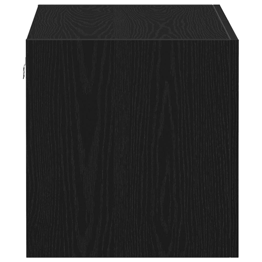 Armoire murale chêne noir 80x39x40 cm bois d'ingénierie - XIOS