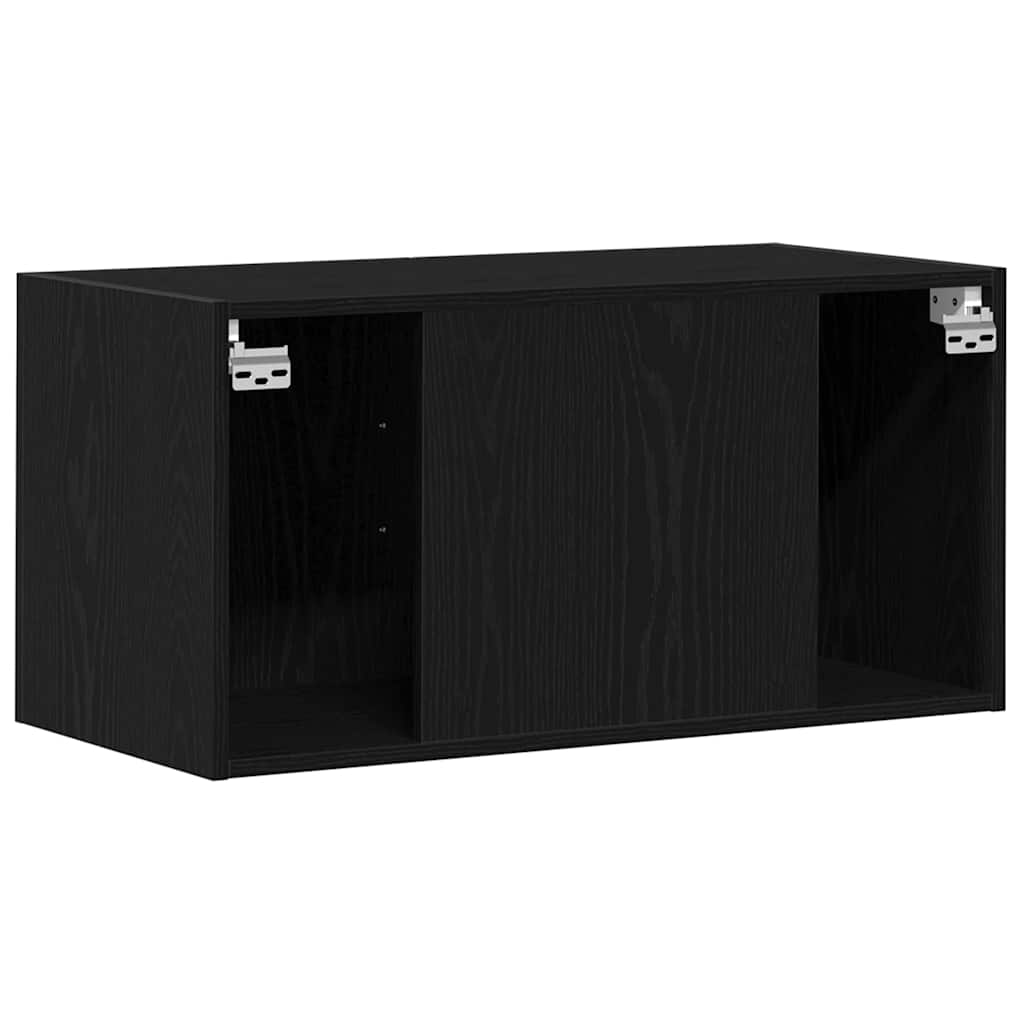 Armoire murale chêne noir 80x39x40 cm bois d'ingénierie - XIOS