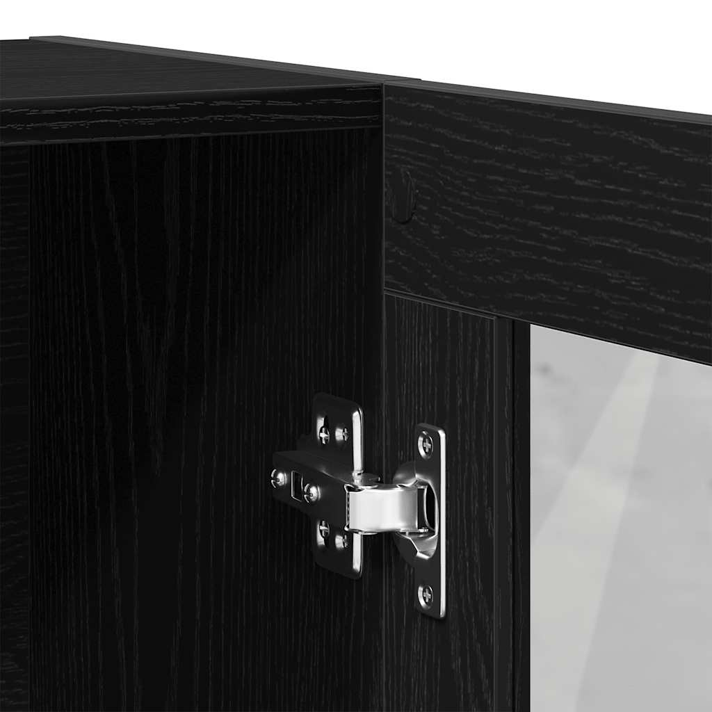 Bibliothèque chêne noir 82,5x30,5x115 cm bois d'ingénierie - XIOS