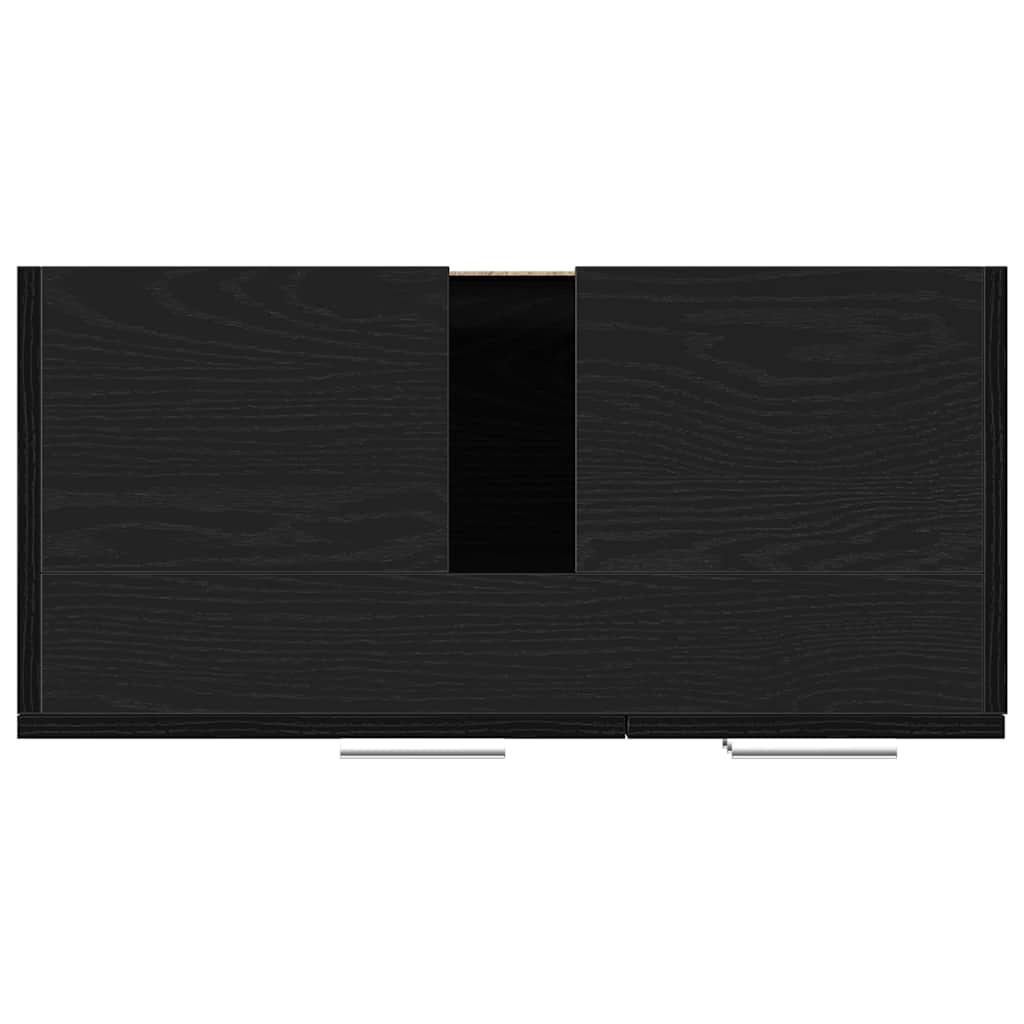 Armoire d'évier chêne noir 63x30x54 cm Bois d'ingénierie Ensembles de mobilier pour salles de bains vidaXL