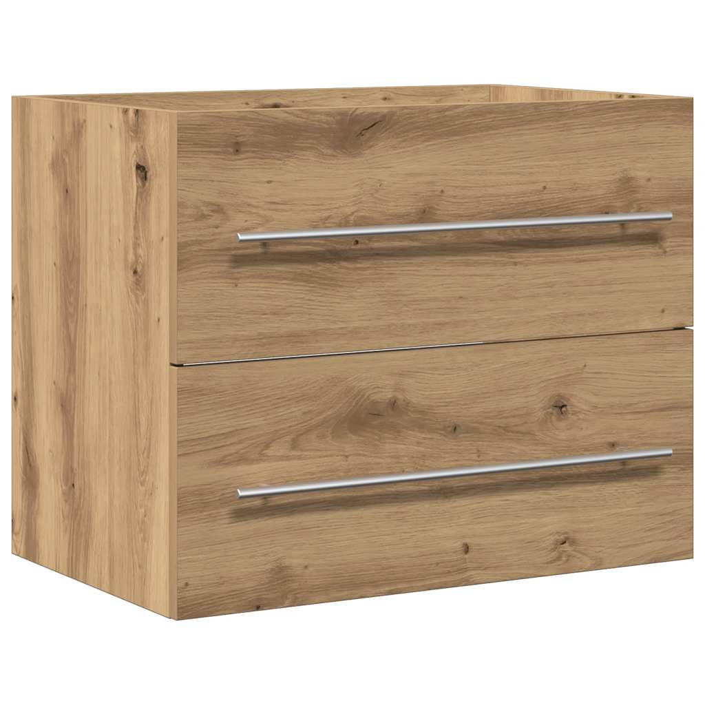 Armoire lavabo de salle de bain chêne artisanal bois ingénierie Ensembles de mobilier pour salles de bains vidaXL
