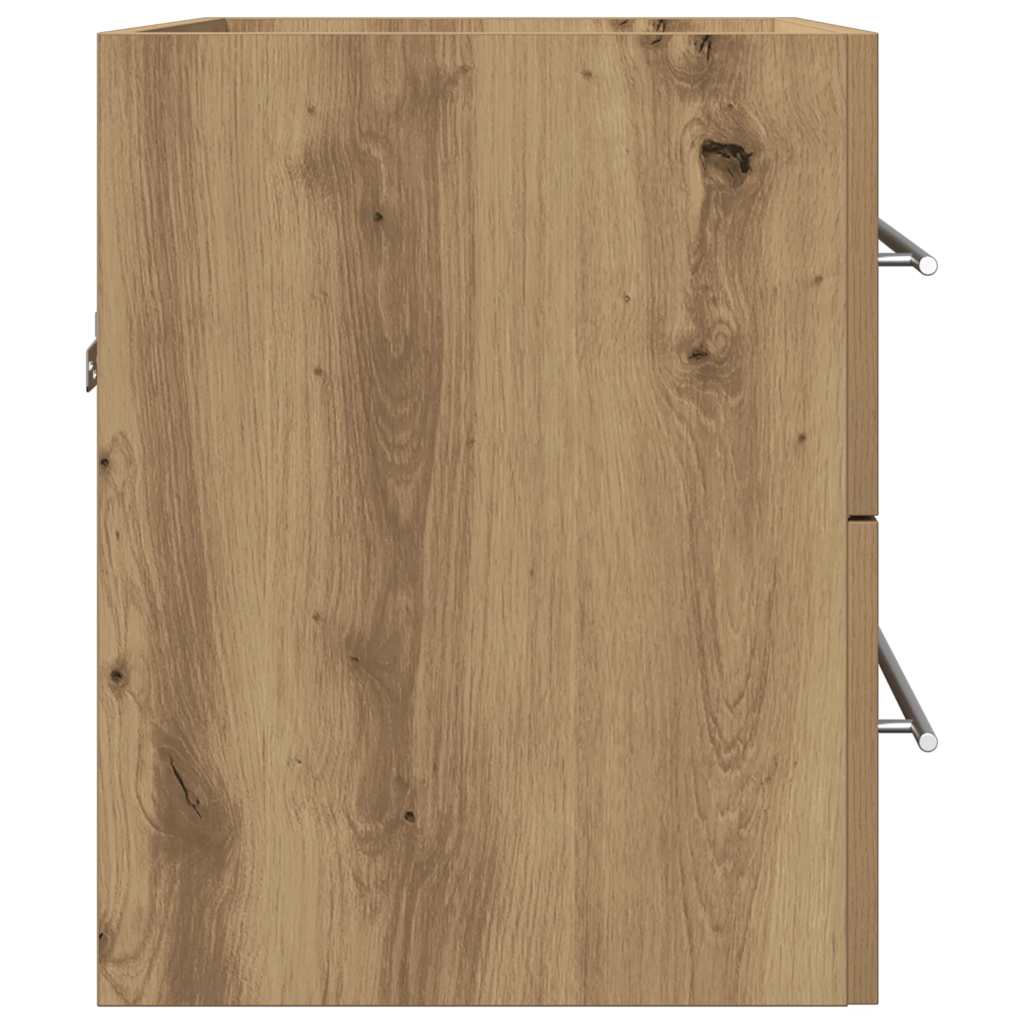 Armoire lavabo de salle de bain chêne artisanal bois ingénierie Ensembles de mobilier pour salles de bains vidaXL