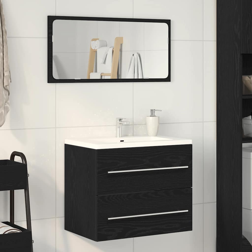 Meuble de salle de bain avec lavabo chêne noir 60x38,5x48 cm Ensembles de mobilier pour salles de bains vidaXL