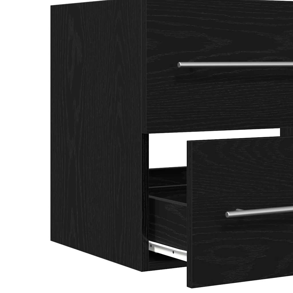 Meuble de salle de bain avec lavabo chêne noir 60x38,5x48 cm Ensembles de mobilier pour salles de bains vidaXL