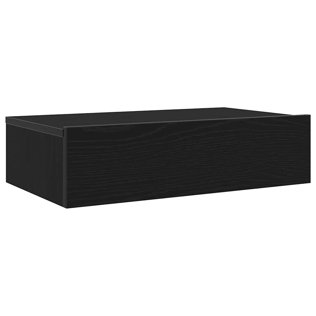 Meuble TV avec éclairage LED Chêne noir 60 x 35 x 15,5 cm - XIOS
