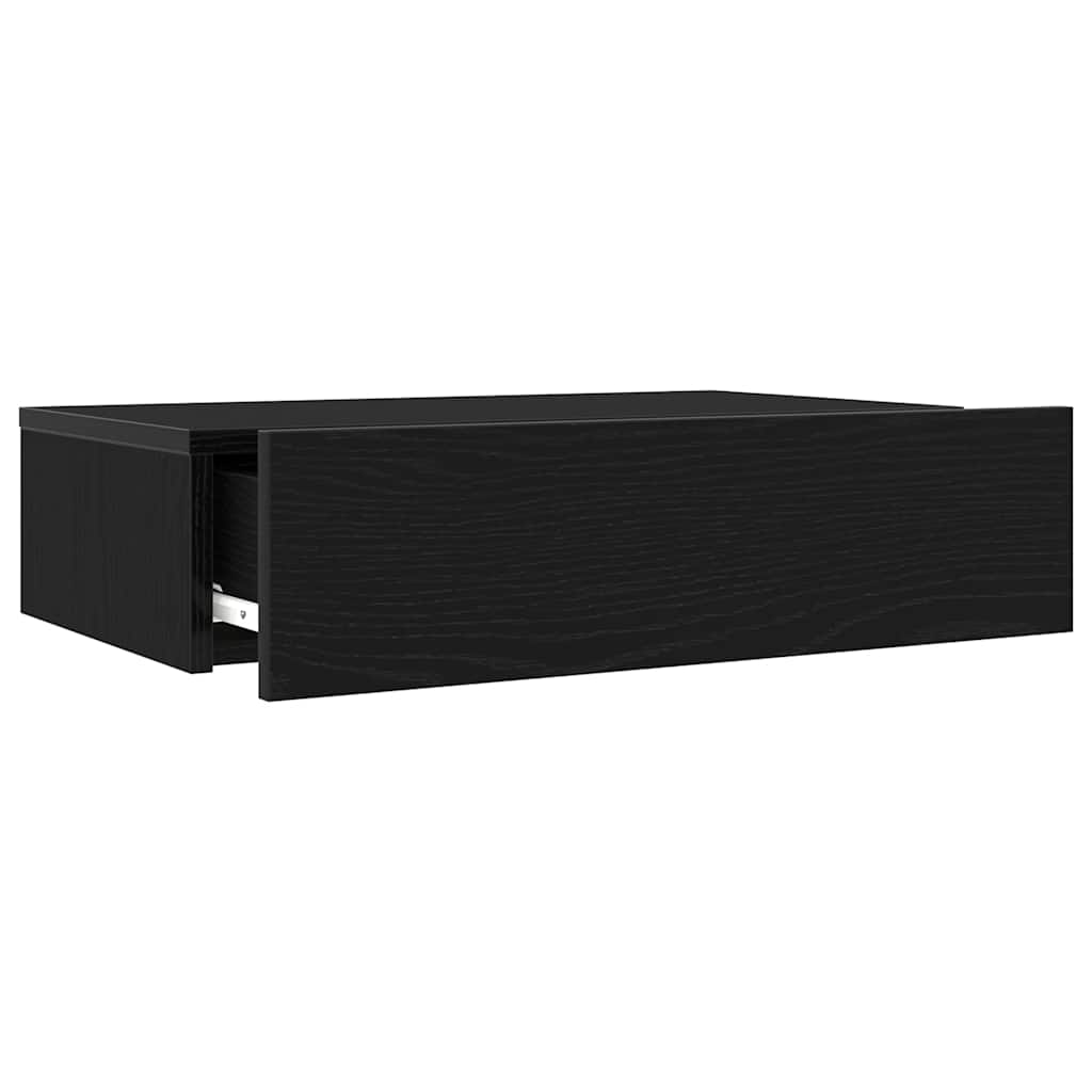 Meuble TV avec éclairage LED Chêne noir 60 x 35 x 15,5 cm - XIOS