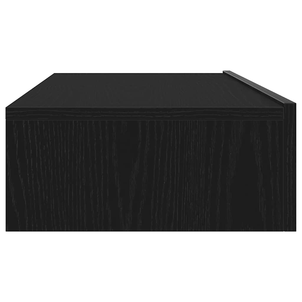 Meuble TV avec éclairage LED Chêne noir 60 x 35 x 15,5 cm - XIOS