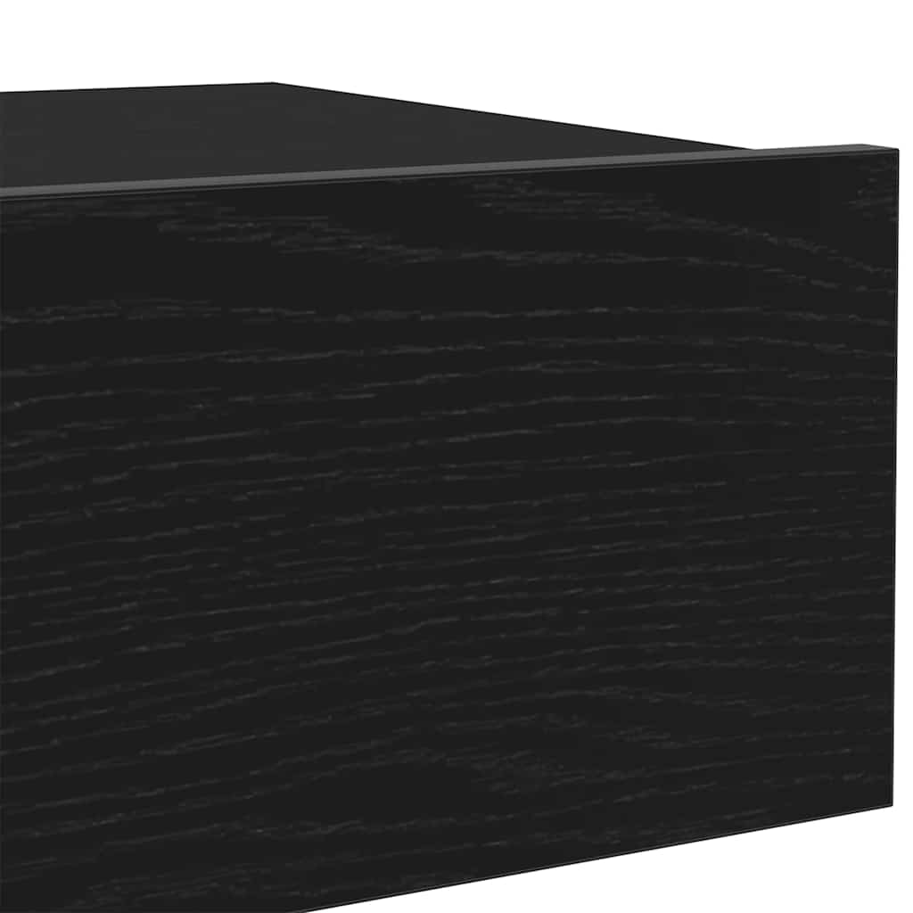 Meuble TV avec éclairage LED Chêne noir 60 x 35 x 15,5 cm - XIOS
