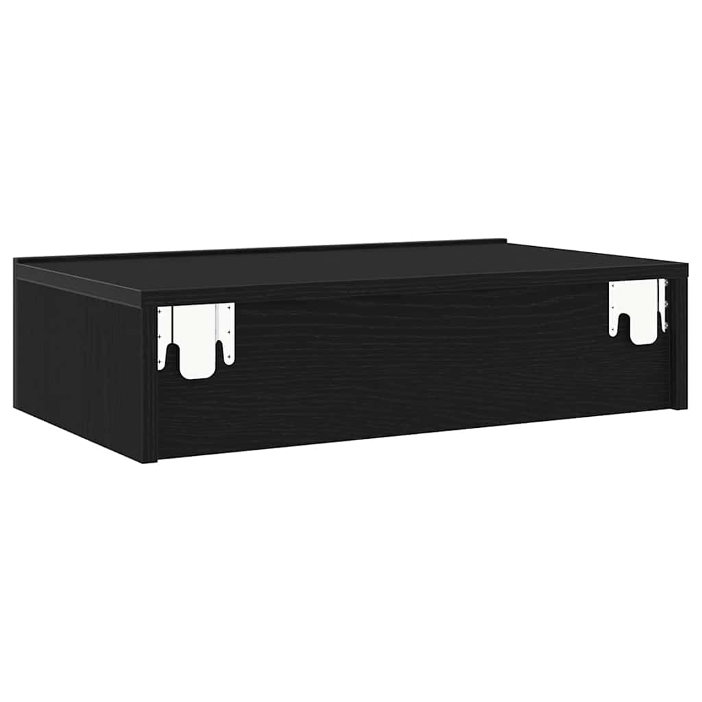 Meubles TV avec éclairage LED 2 pièces Chêne noir 60 x 35 x 15,5 cm - XIOS