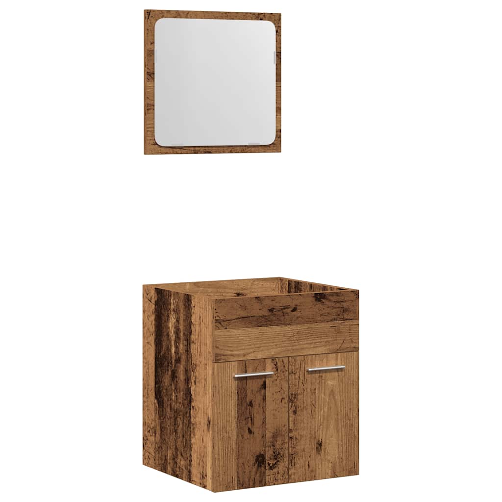 Ensemble de meubles salle de bain 2 pcs bois d'ingénierie Ensembles de mobilier pour salles de bains vidaXL