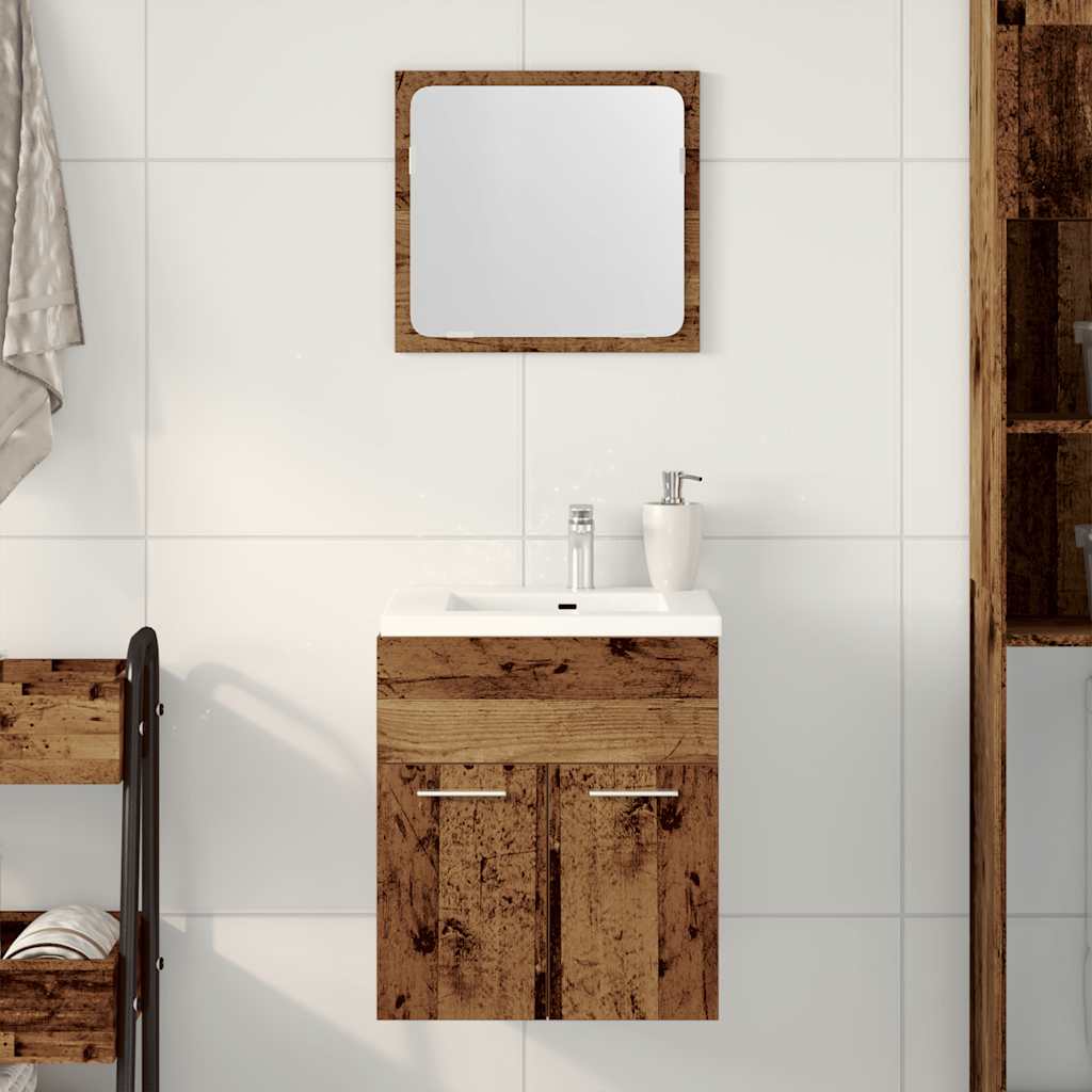 Ensemble de meubles salle de bain 2 pcs bois d'ingénierie Ensembles de mobilier pour salles de bains vidaXL