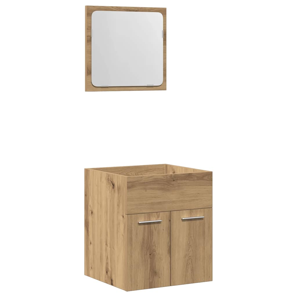 Ensemble de meubles salle de bain 2 pcs bois d'ingénierie Ensembles de mobilier pour salles de bains vidaXL