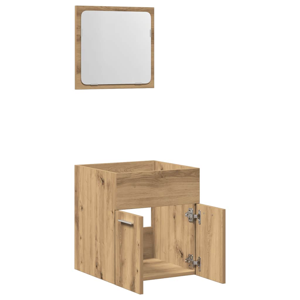 Ensemble de meubles salle de bain 2 pcs bois d'ingénierie Ensembles de mobilier pour salles de bains vidaXL