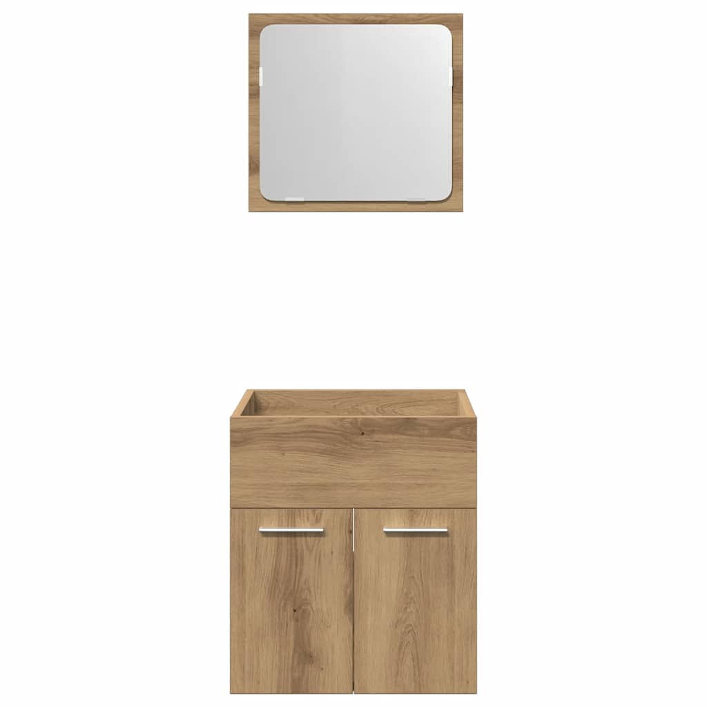 Ensemble de meubles salle de bain 2 pcs bois d'ingénierie Ensembles de mobilier pour salles de bains vidaXL