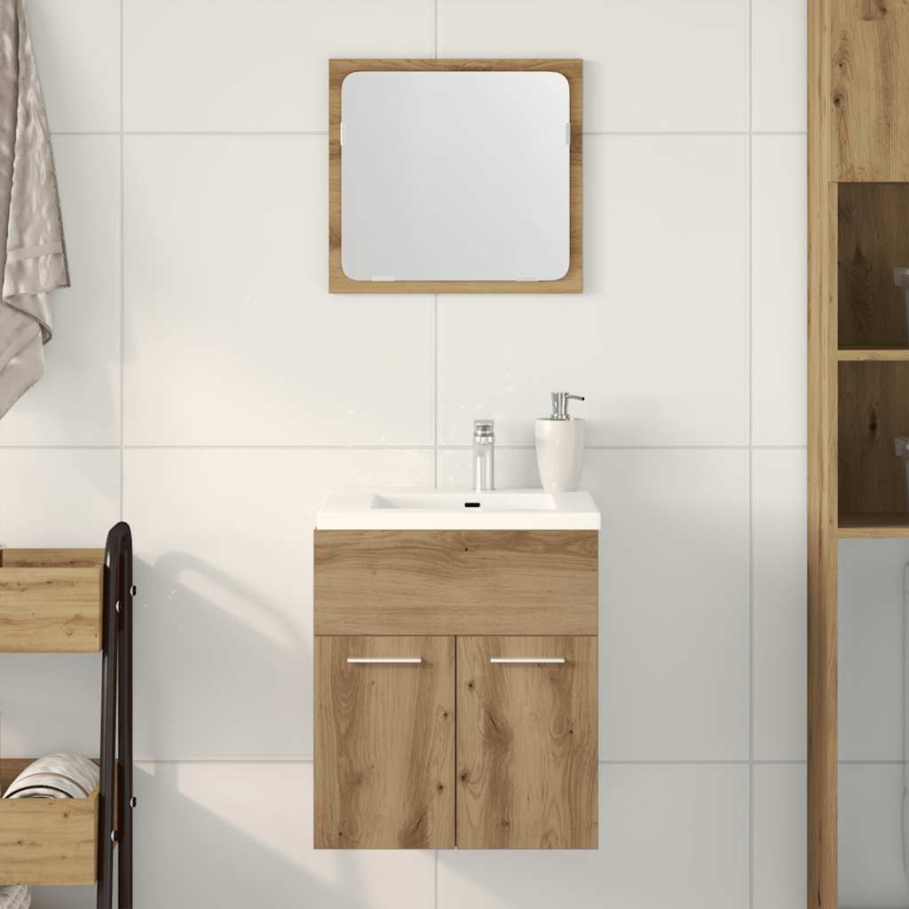 Ensemble de meubles salle de bain 2 pcs bois d'ingénierie Ensembles de mobilier pour salles de bains vidaXL