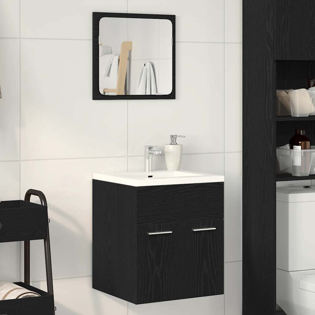 Ensemble de meubles salle de bain 2 pcs chêne noir Ensembles de mobilier pour salles de bains vidaXL