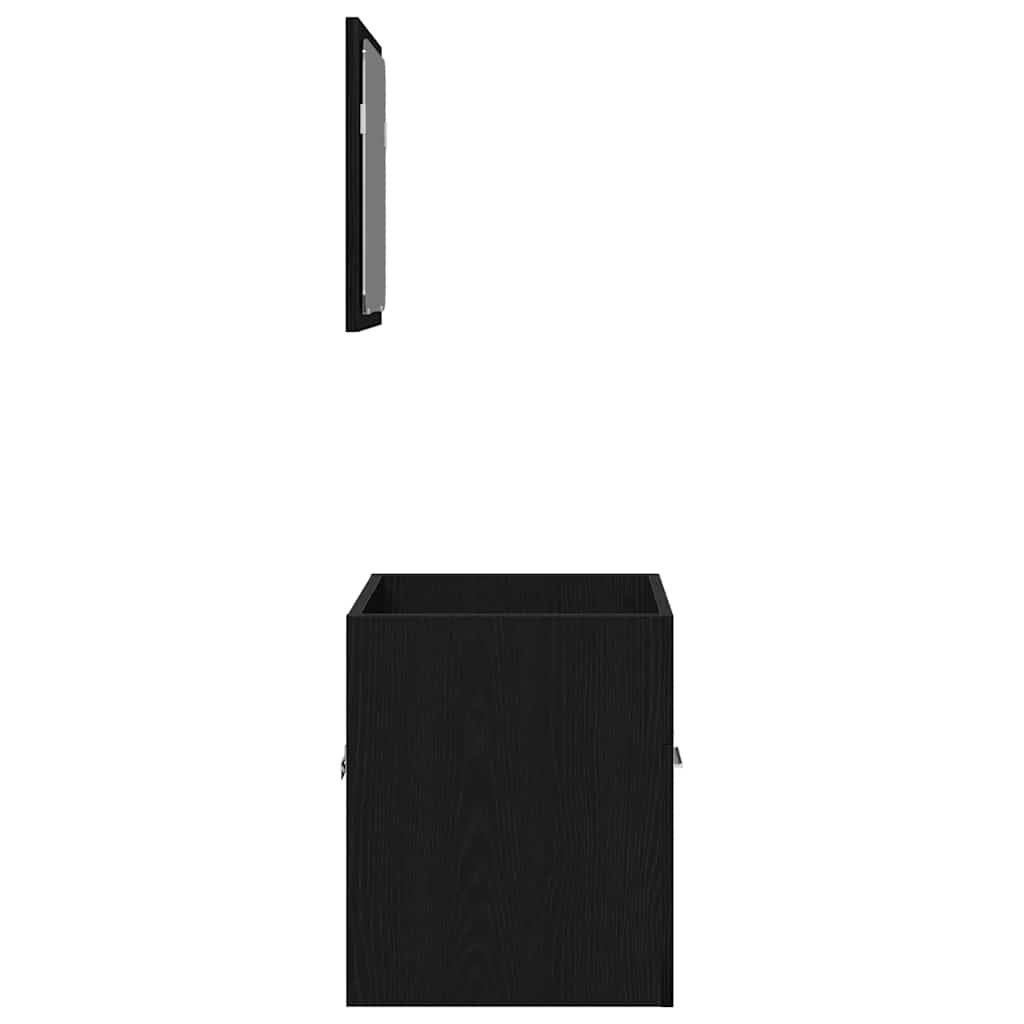 Ensemble de meubles salle de bain 2 pcs chêne noir Ensembles de mobilier pour salles de bains vidaXL