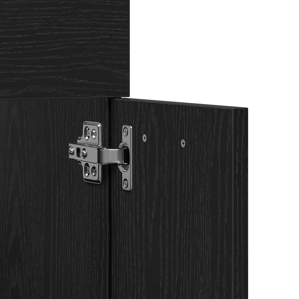 Ensemble de meubles salle de bain 2 pcs chêne noir Ensembles de mobilier pour salles de bains vidaXL