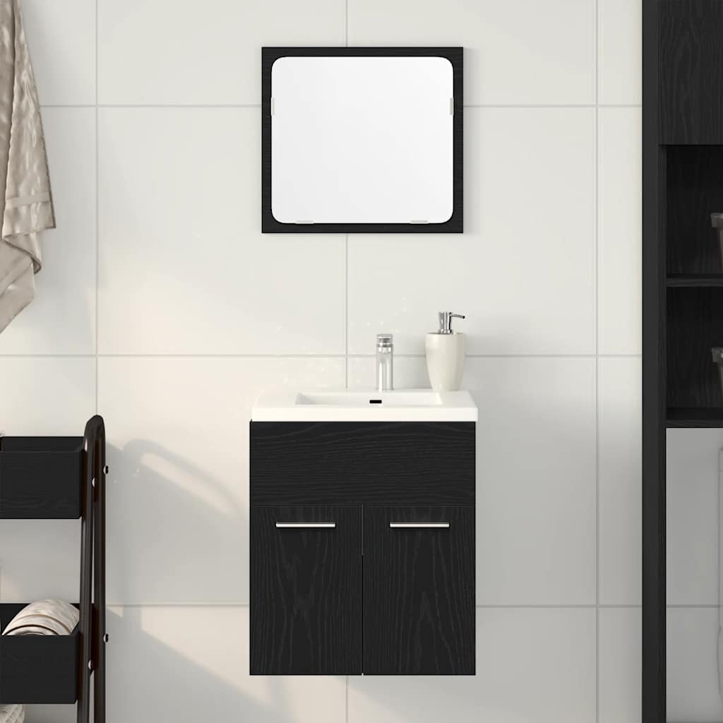 Ensemble de meubles salle de bain 2 pcs chêne noir Ensembles de mobilier pour salles de bains vidaXL