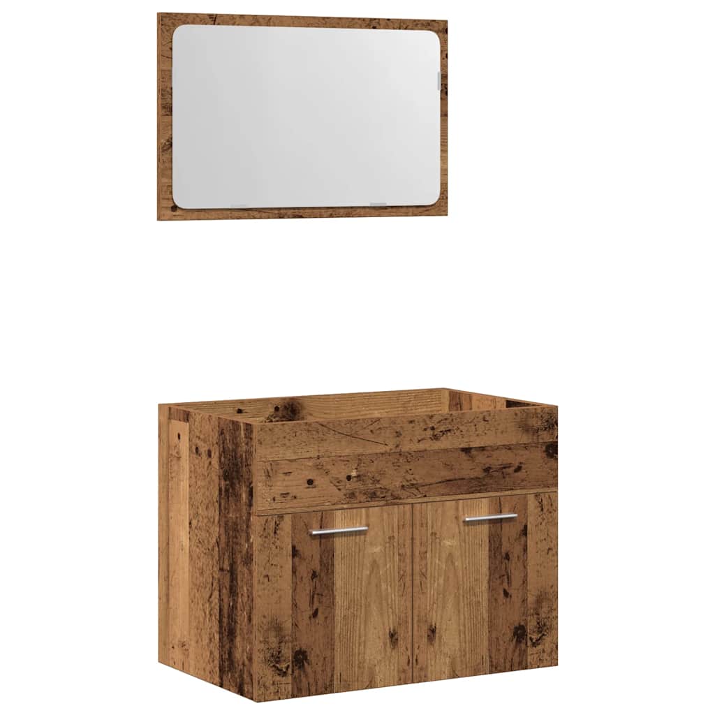 Ensemble de meubles salle de bain 2 pcs bois d'ingénierie Ensembles de mobilier pour salles de bains vidaXL