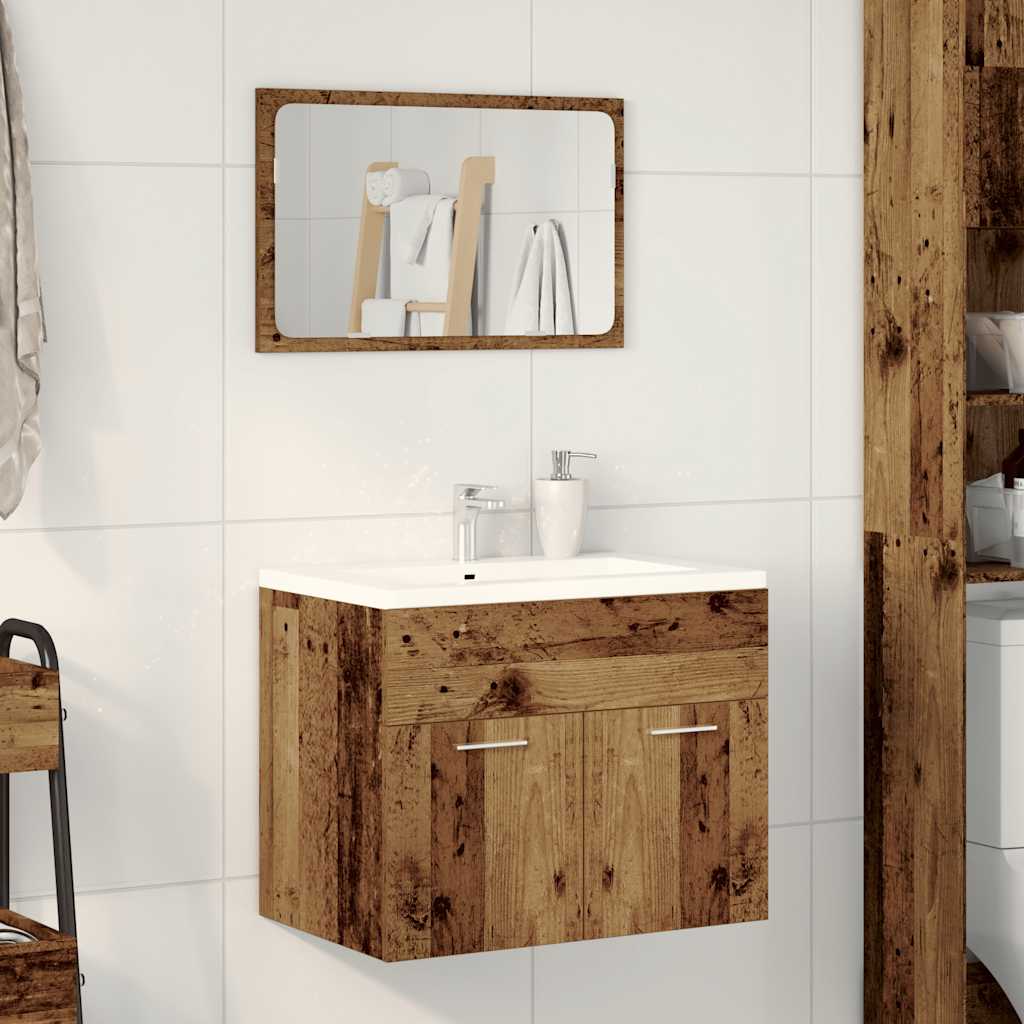 Ensemble de meubles salle de bain 2 pcs bois d'ingénierie Ensembles de mobilier pour salles de bains vidaXL