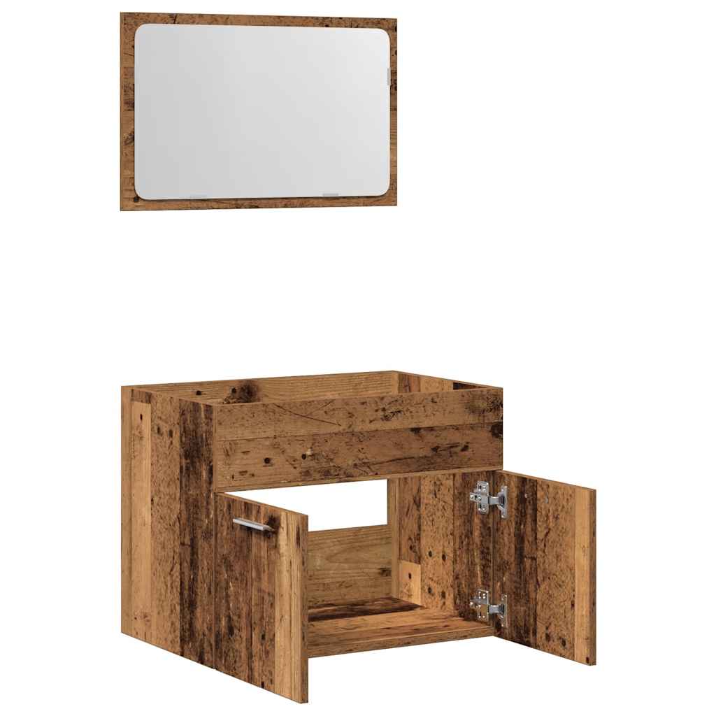 Ensemble de meubles salle de bain 2 pcs bois d'ingénierie Ensembles de mobilier pour salles de bains vidaXL