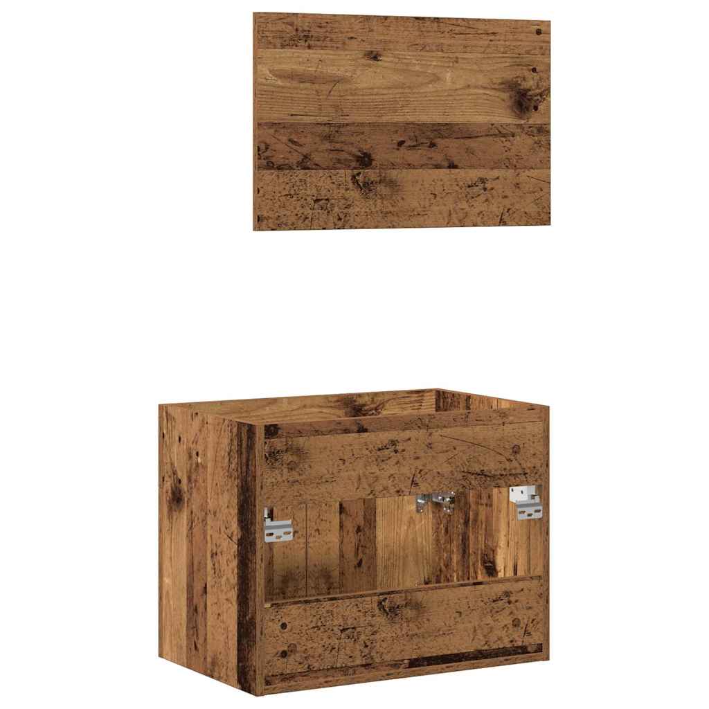 Ensemble de meubles salle de bain 2 pcs bois d'ingénierie Ensembles de mobilier pour salles de bains vidaXL