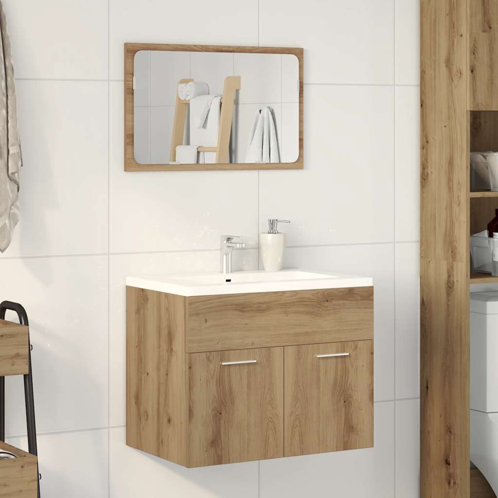 Ensemble de meubles salle de bain 2 pcs bois d'ingénierie Ensembles de mobilier pour salles de bains vidaXL